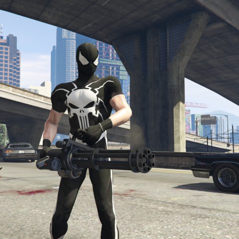 Frank Castle Spider Man Retexture Port V 1 GTA 5 Mod