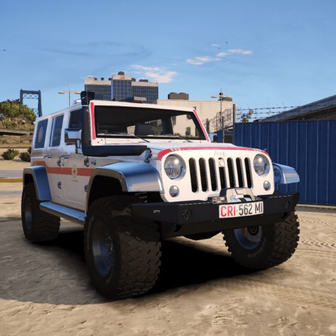 Jeep Wrangler Croce Rossa Italiana Add On Replace Els Gta Mod