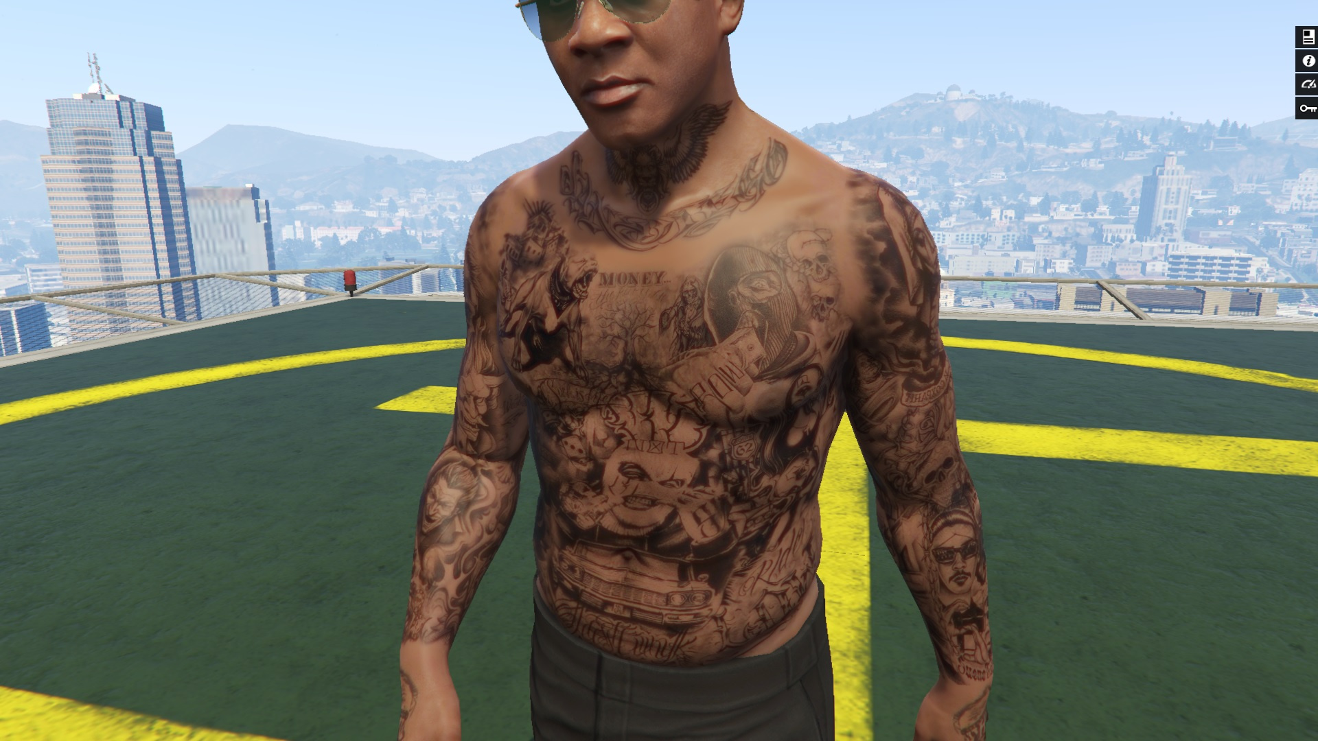 Franklin Body Tattoo For Franklin Gta Mod