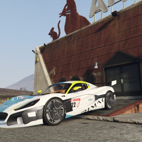 Rimac C Two Fictional H Nbr Paintjob Gta Mod