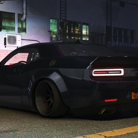 Dodge Challenger WideBody Hellcat GTA 5 Mod