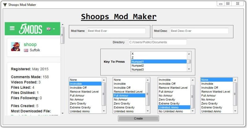 Shoop's Easy LUA Mod Maker (No Coding) 1.1