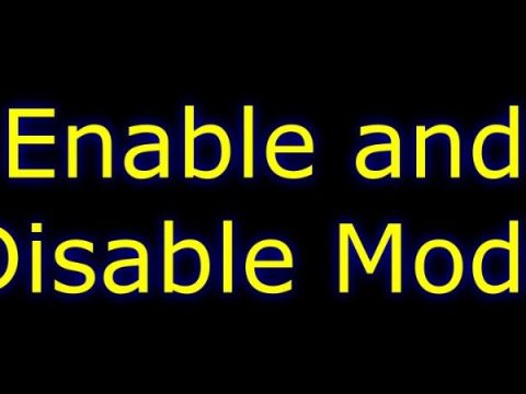 Enable and Disable Mods Scripts