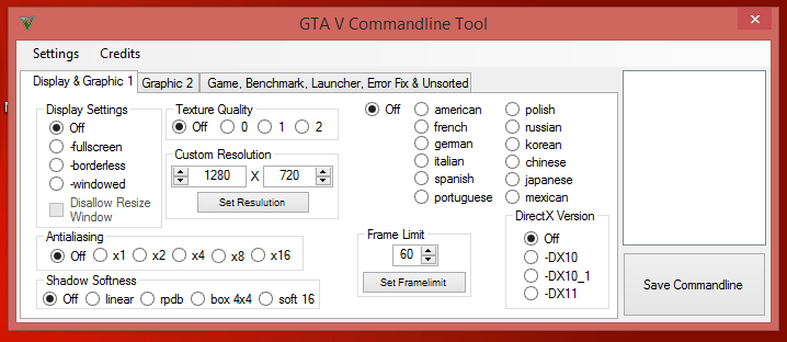 GTA V Commandline Tool 2.2