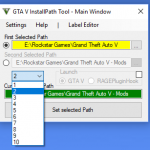 GTA V InstallPath Tool 7.3 (w/ shortcuts support)