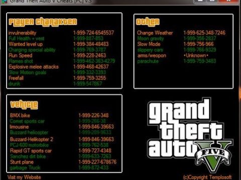 Grand Theft Auto V Cheat Table [PC] v.3