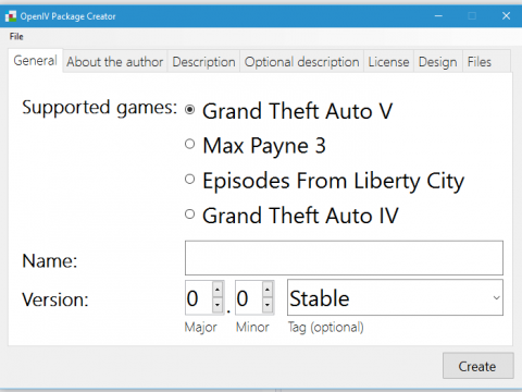 OpenIV Package Creator / OIV 2.0 Creator 1.02