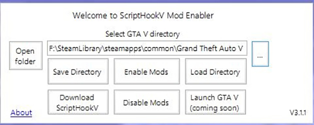 ScriptHookV Mod Enabler 3.1.1
