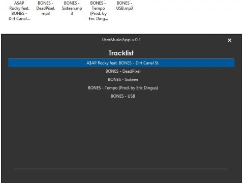 UserMusicApp 0.1.1