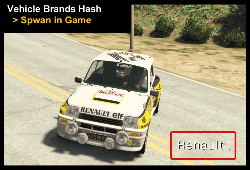 Vehicle Brands Hash (for Addon DLC) 1.2.1