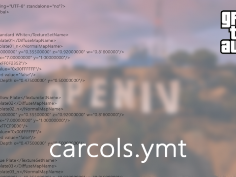 Carcols.ymt converted into XML format 1.0.877