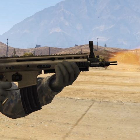 FN Scar-L [Scoped/Non-scoped] (Animated) – GTA 5 mod