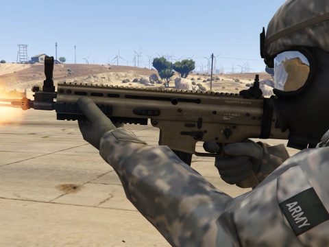 FN Scar-L [Scoped/Non-scoped] (Animated)
