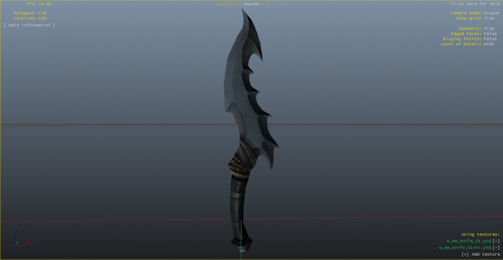 Ancient Dagger as Knife 1.0