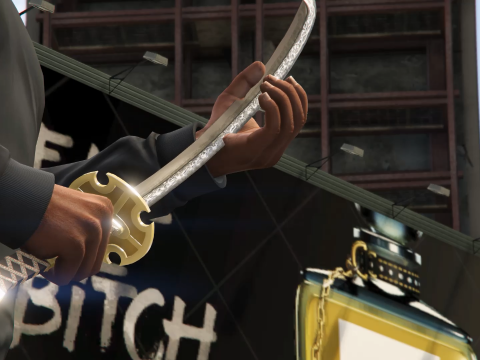 Anime One Piece-Style Sword