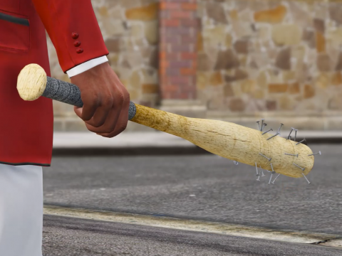 Wood Nail Bat