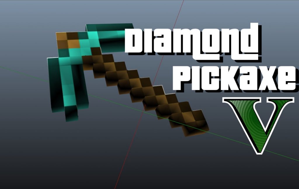 Minecraft Diamond Pickaxe V 1.1