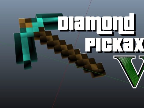 Minecraft Diamond Pickaxe V 1.1