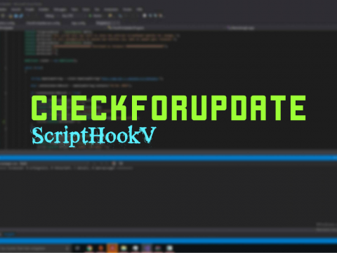 CheckForUpdate - ScriptHookV Edition 1.2