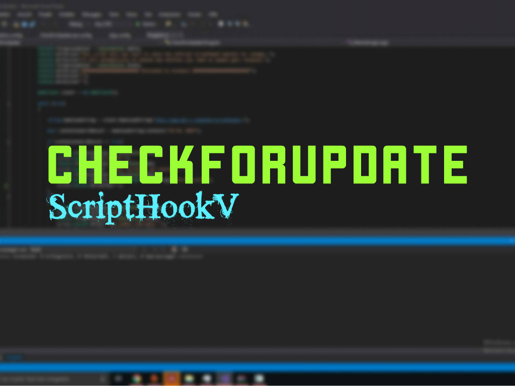 CheckForUpdate - ScriptHookV Edition 1.2