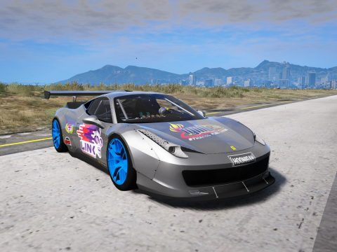 Drift Ferrari 458 Liberty Walk [TEMPLATE]
