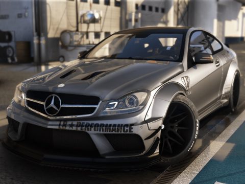Mercedes-Benz C63 Black Series LibertyWalk 2014 [Add-On | Dirtmap | Template] 1.0