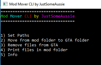 Mod Mover CLI 1.0