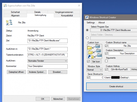 Windows Shortcut Creator 2.4