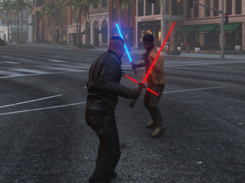 Crossguard Light Saber (LightSaber of Kylo Ren)