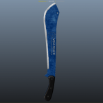 Dark-Azure Steel Machete 1.0