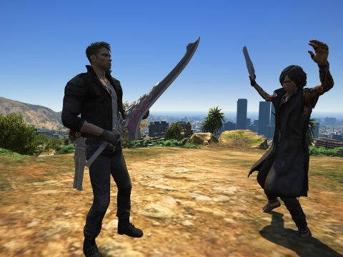 Nero's Weapon BlueRose & RedQueen