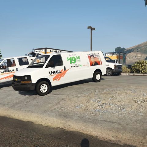 2016 Chevy Express UHaul Truck 1.1 - GTA5mod.net