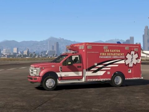 2017 Ford F450 SuperDuty Single Cab Ambulance [FiveM] [NonELS] 1.00.a non els
