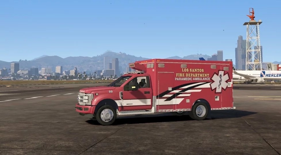 2017 Ford F450 SuperDuty Single Cab Ambulance [FiveM] [NonELS] 1.00.a non els