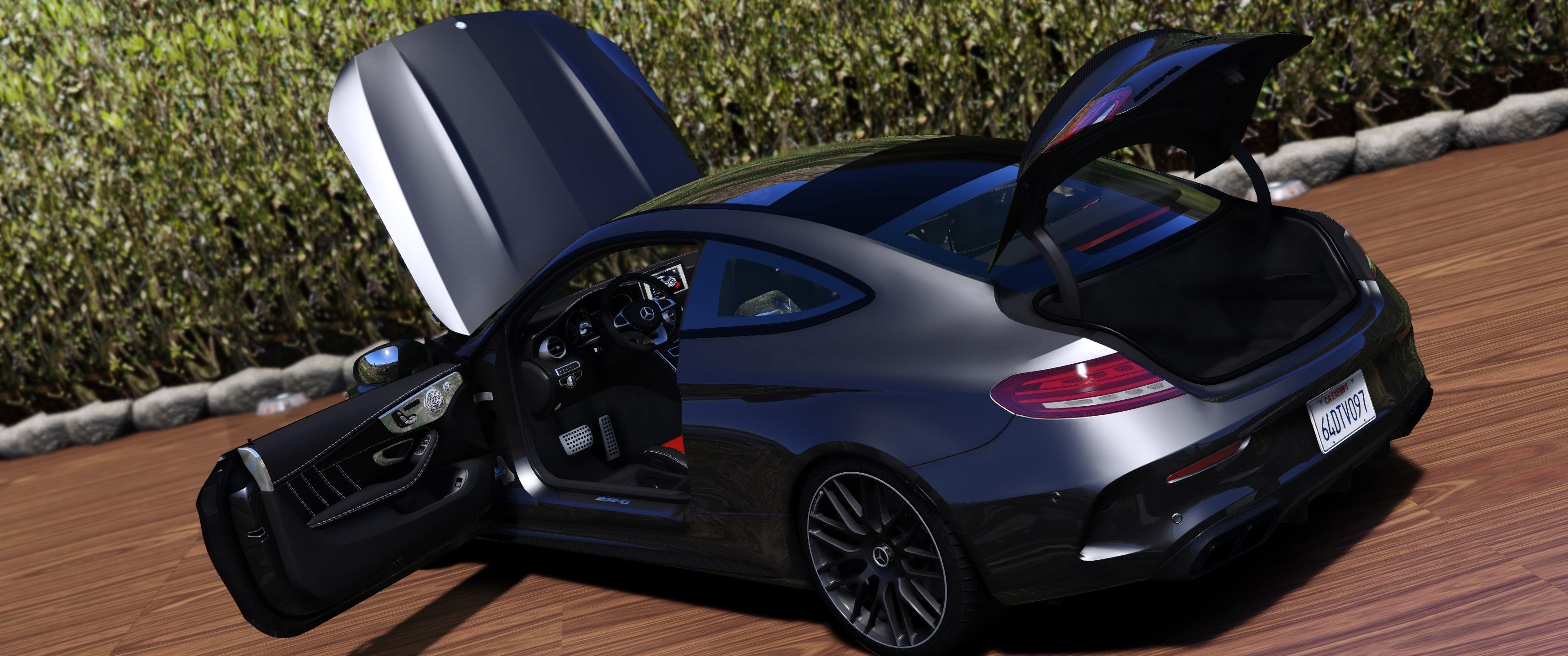 17 Mercedes Benz C63s Amg Coupe Add On Tuning Template 1 2 Gta5mod Net