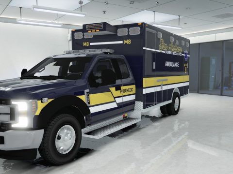 2018 Ford XLT F350 SuperDuty Extended Cab Ambulance (ELS) [Replace/FiveM] 1.0.01b