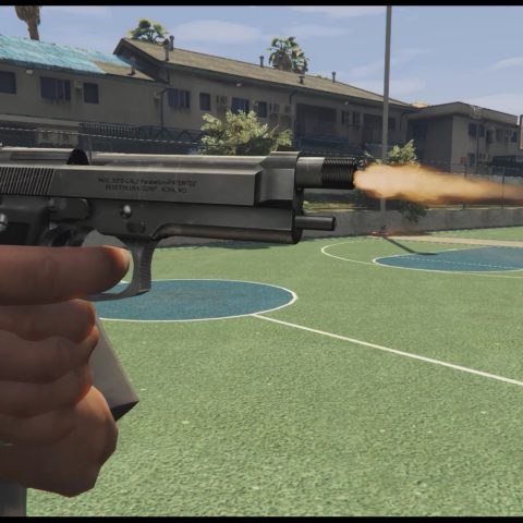 Beretta M9 (Animated) – GTA 5 Mod