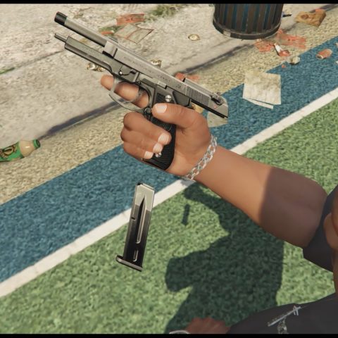 Beretta M9 (Animated) – GTA 5 Mod