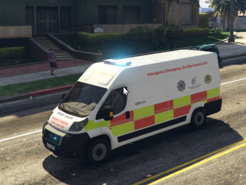 Cork Fire Brigade Interagency Emergency On-Site Control Unit 2011 Fiat Ducato 1.0