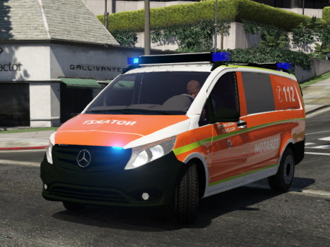Deutsches MB Vito NAW | Notarzt Düsseldorf | [ELS] [4K] [BETA] 1.0