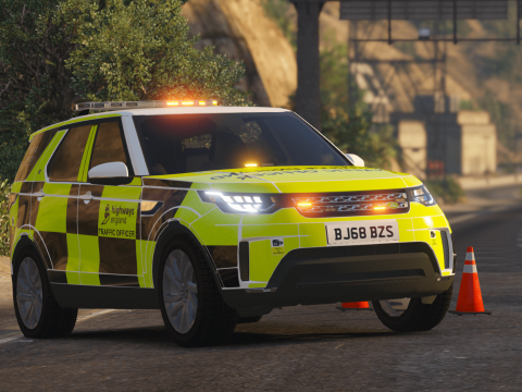 Highways England - Traffic Officer Vehicle - 2018 Landrover Discovery 5 [ELS] v1.0