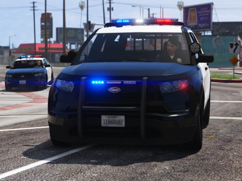 LSPD Vapid Police Cruiser Utility (Scout) [Add-on] [Custom Soundbank] 1.0
