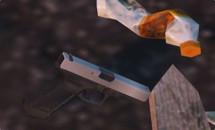 Glock 17 Stainless Slide (Animated, Luxe replacer)