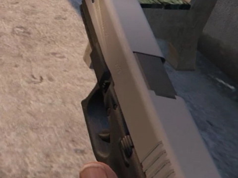 Glock 17 Stainless Slide (Animated, Luxe replacer)