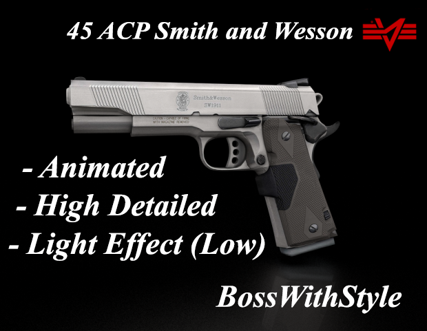 45 ACP Smith and Wesson [Animated] [FINAL]