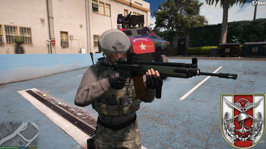 Turkish armed personnel hk33