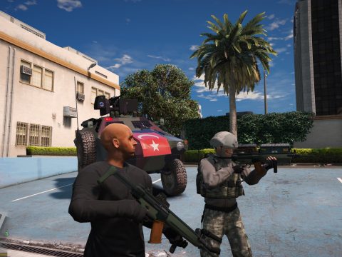 Turkish armed personnel hk33