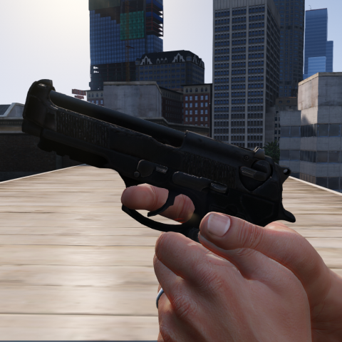 Beretta 92 Hybrid [Animated] 1.1 – GTA 5 mod