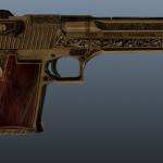 Desert Eagle (Blue Estate - The Game) Platin Deluxe Camo replacement