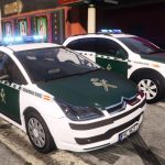 2004 Citroen C4 Guardia Civil Seguridad Ciudadana [ELS/Replace] (spain police car Citroën C4) 1.0